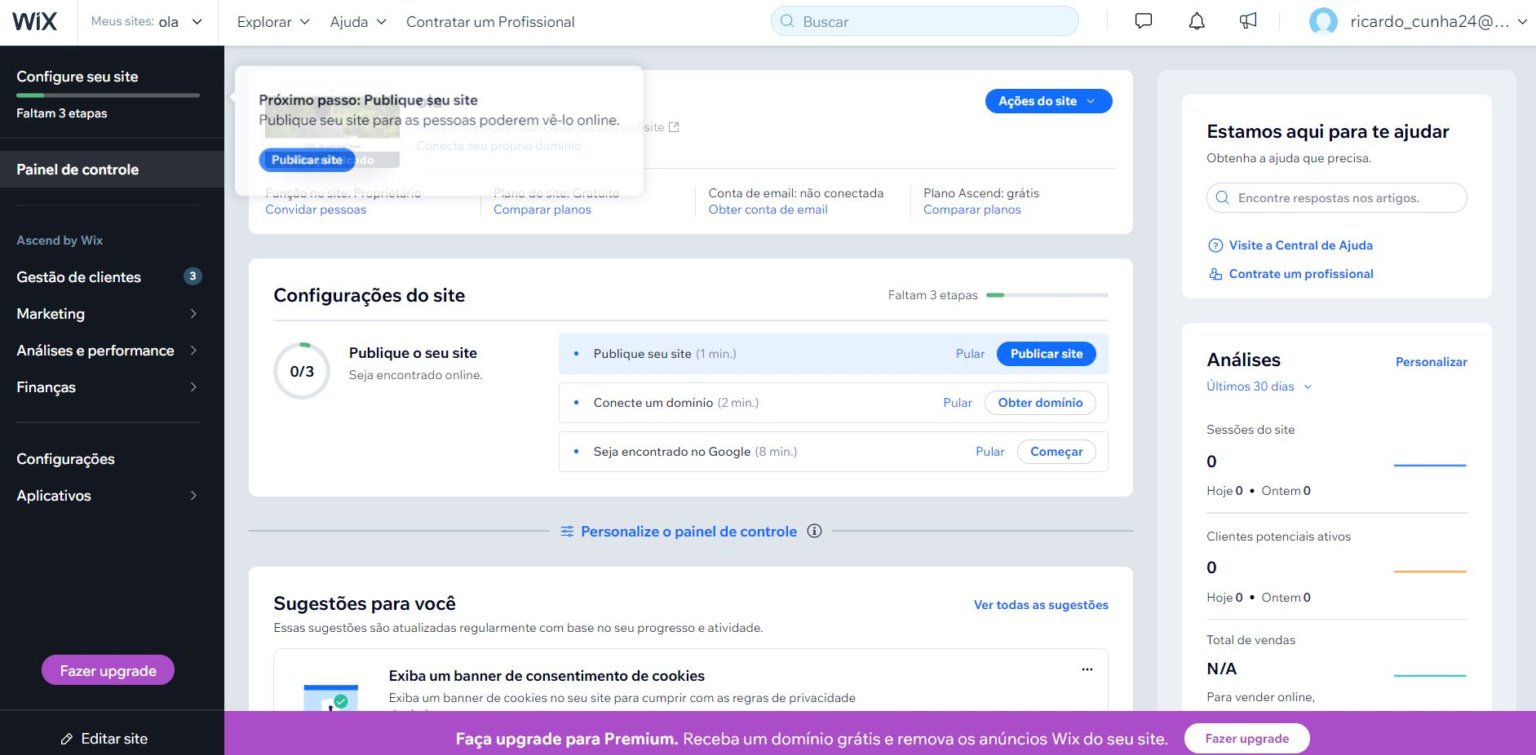 Saiba Como Criar Um Site Wix Em Passos Simples